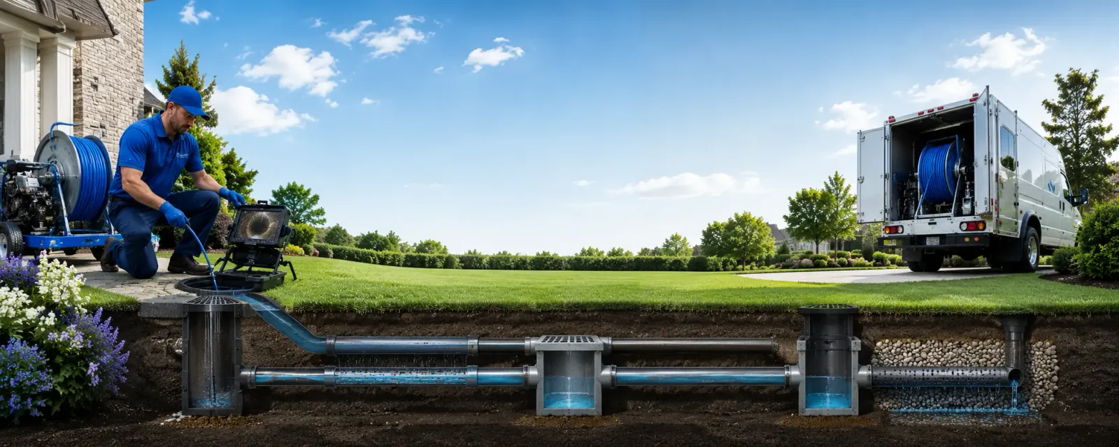 Outdoor drain cleaning information for La Fayette, IL
